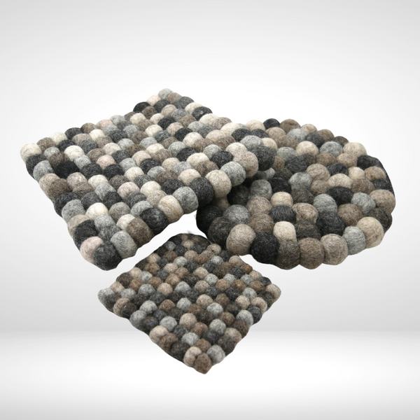 felt ball coasters