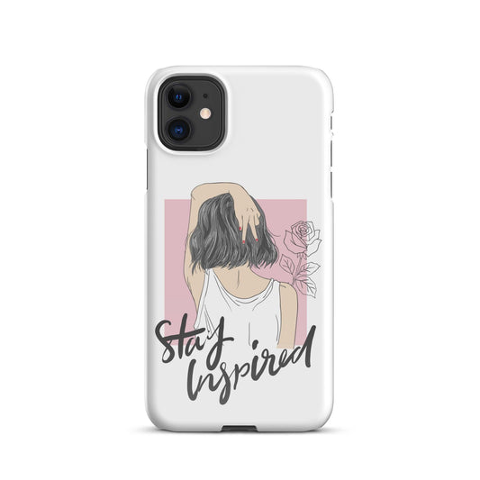 Snap case for iPhone® Stay Inspired - Canvazon