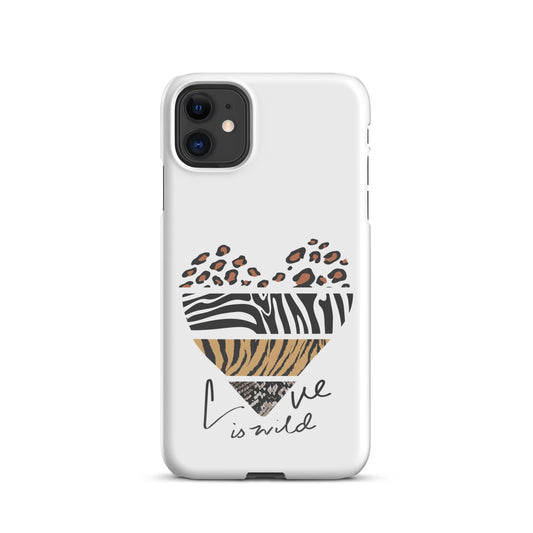 Snap case for iPhone® Love Is Wild - Canvazon