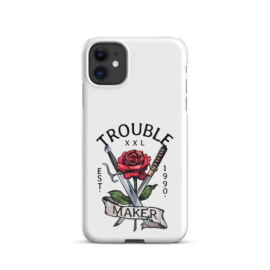 Snap case for iPhone® Trouble Maker Roses - Canvazon