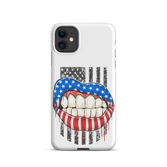 Snap case for iPhone® Mouth USA - Canvazon