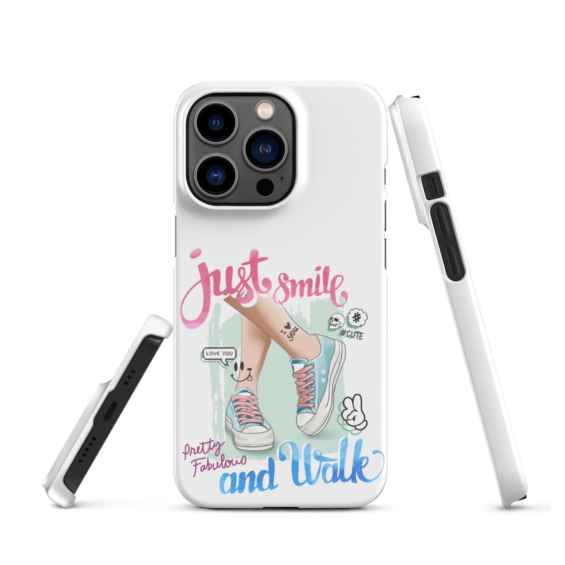Snap case for iPhone® Just Smile - Canvazon
