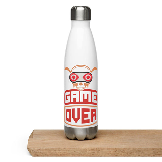 Stainless steel water bottle Game Over - Canvazon