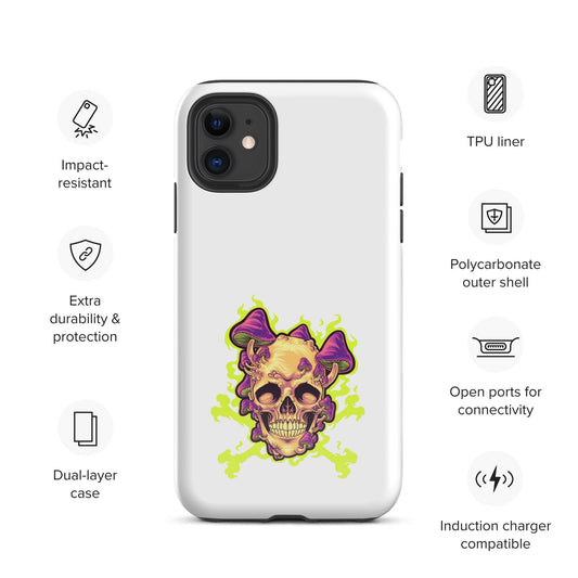 Tough Case for iPhone® Skull Mushroom - Canvazon