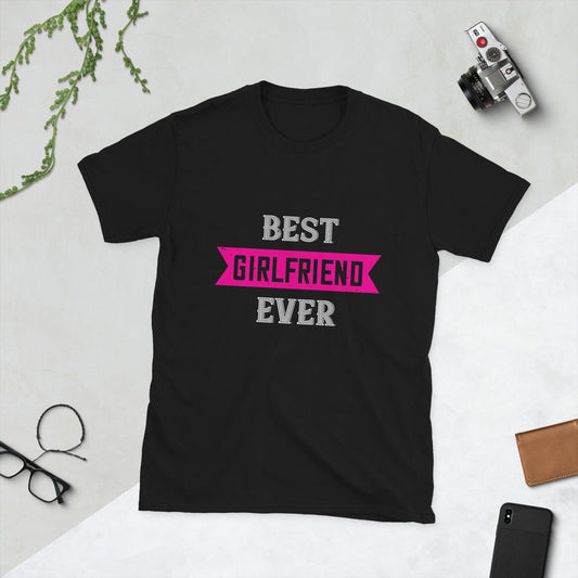 Short-Sleeve Unisex T-Shirt Best Girlfriend Ever - Canvazon