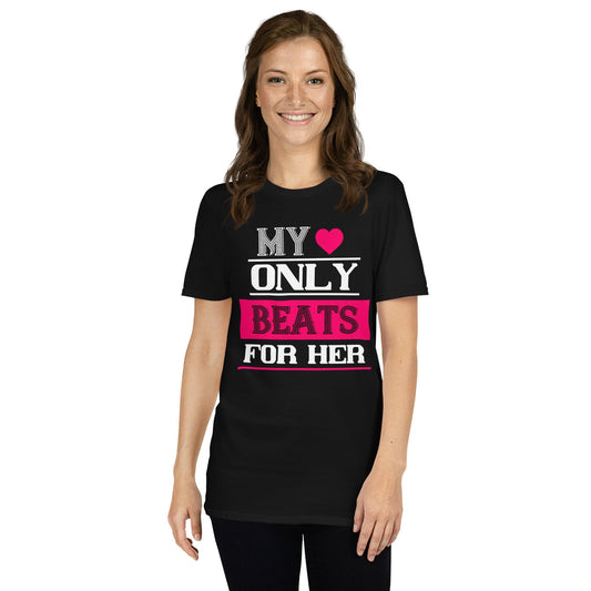 Short-Sleeve Unisex T-Shirt My Only Beats For Her - Canvazon