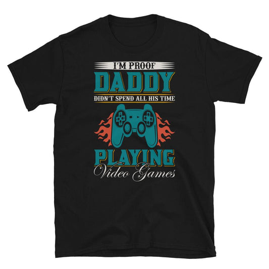Short-Sleeve Unisex T-Shirt I M Prof Daddy Playing - Canvazon