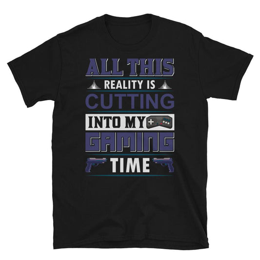 Short-Sleeve Unisex T-Shirt All This Cutting Gaming - Canvazon