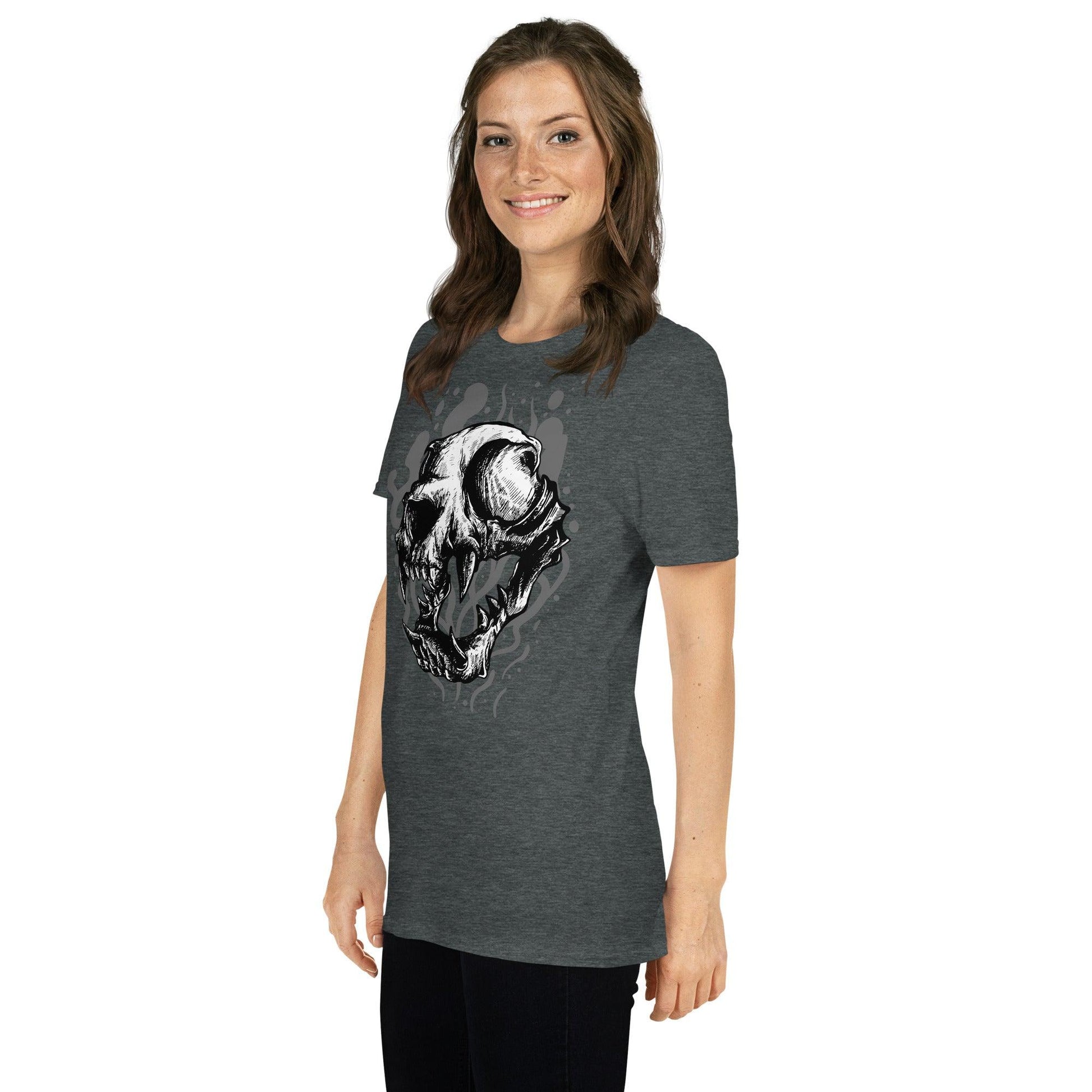 Short-Sleeve Unisex T-Shirt Skull Dog - Canvazon