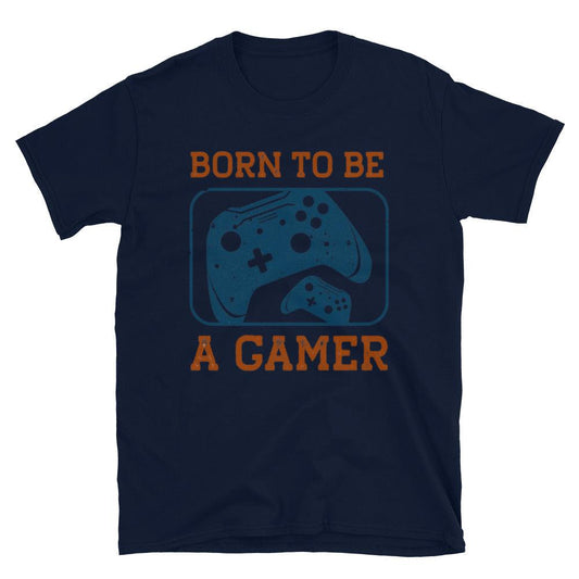 Short-Sleeve Unisex T-Shirt Born To Be A Gamer - Canvazon