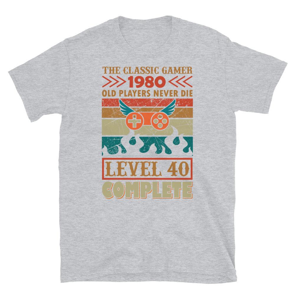 Short-Sleeve Unisex T-Shirt Level 40 Complete - Canvazon