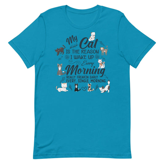 Unisex t-shirt My Cat Morning - Canvazon