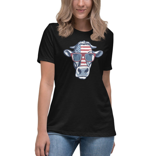 Cow USA Women's Relaxed T-Shirt - Canvazon