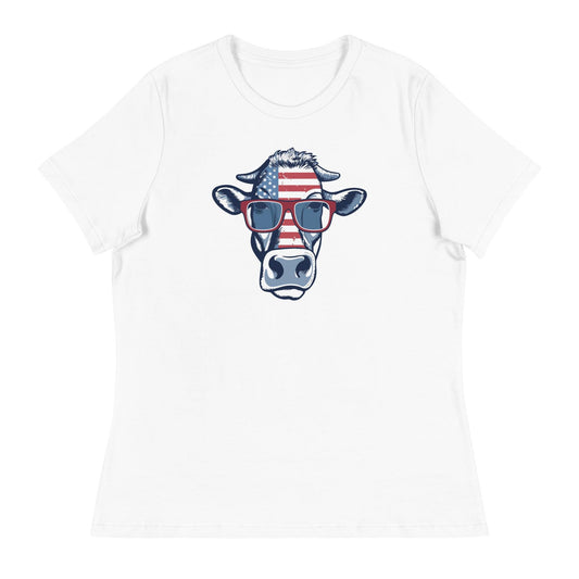 Cow USA Women's Relaxed T-Shirt - Canvazon